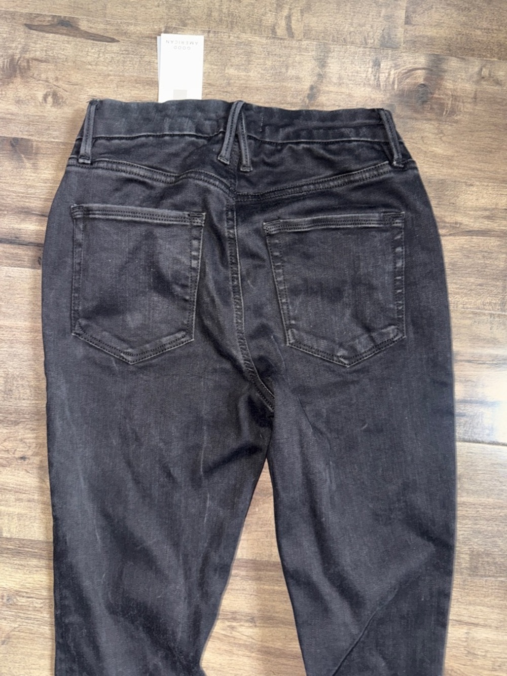 Good American Compression Skinny Jeans Black Sz 2/26 NWT Sold Out Khloe K - Picture 5 of 10